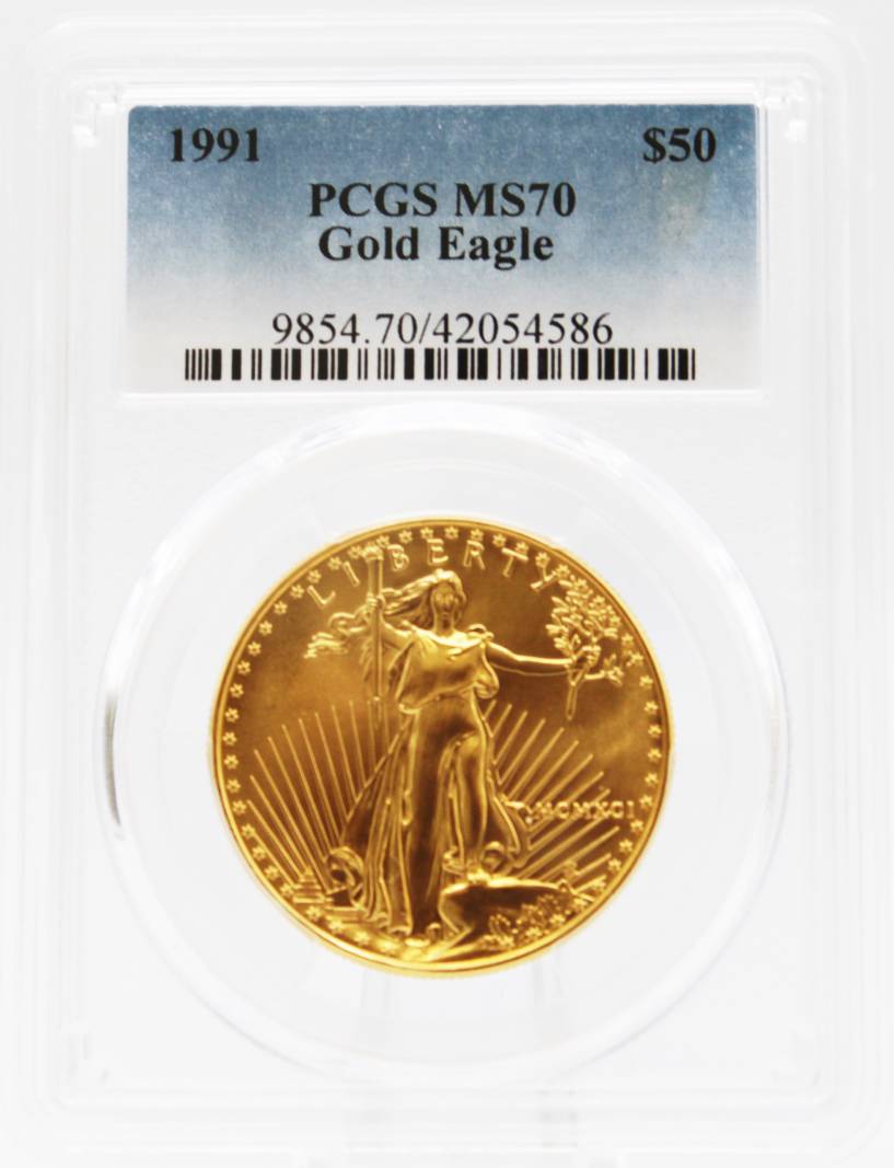 朝鮮戦争記念　1991年アメリカ NGC MS70 6591449-011 1991 PCGS MS70 $50 Gold American Eagle